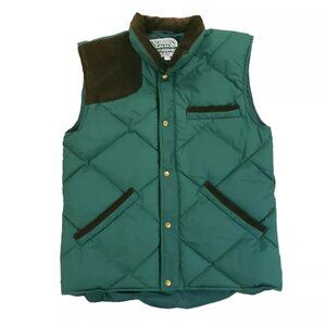 Vintage Northwoods Downwear Quilted Corduroy Down Shooting Hunting Vest Medium